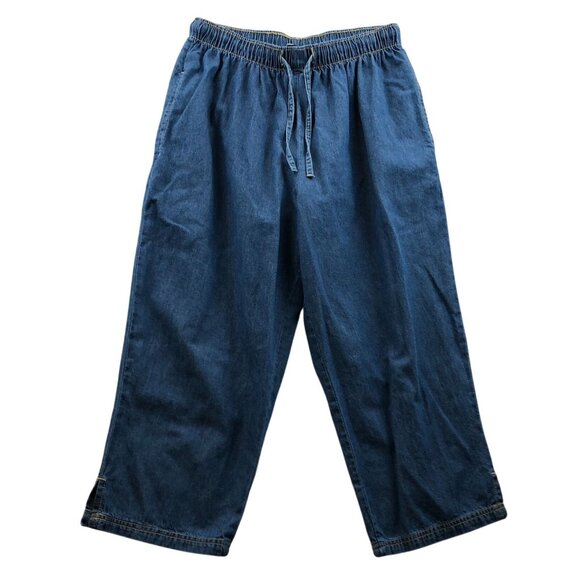 Denim Blue Sleeveless Jumpsuit - Picture 4 of 14